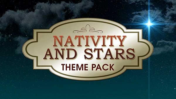 christmas church media nativity and stars