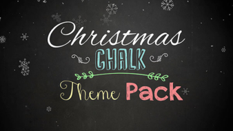 christmas church media chalk