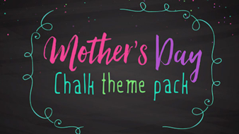 church media mothers day chalk
